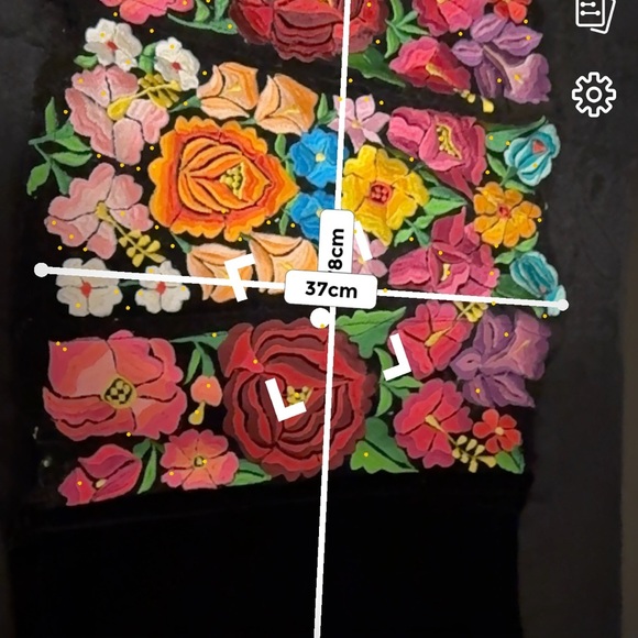 Black Velvet Bustier Corset Top Strapless Floral Lace Embroidery  Curvy hem 1 Sz - Picture 11 of 12